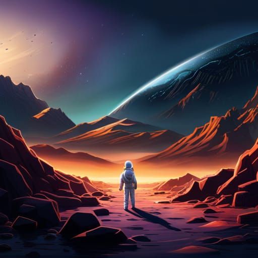 Alien planet - AI Generated Artwork - NightCafe Creator