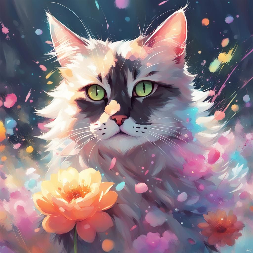 cute cat - AI Generated Artwork - NightCafe Creator