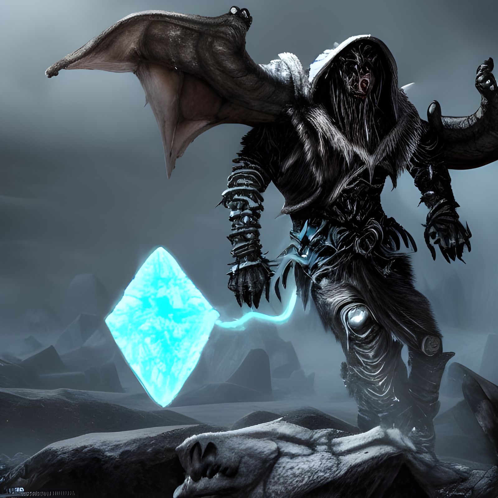 Mage with Pet ice wraith from skyrim fantasy world, fantasy ...