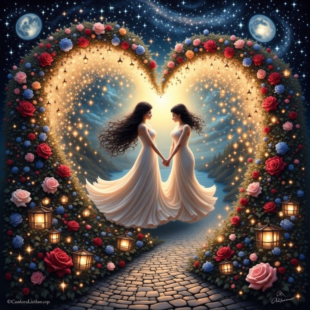 Holding onto dreams that light the way
Their union sparks a brand-new day
 