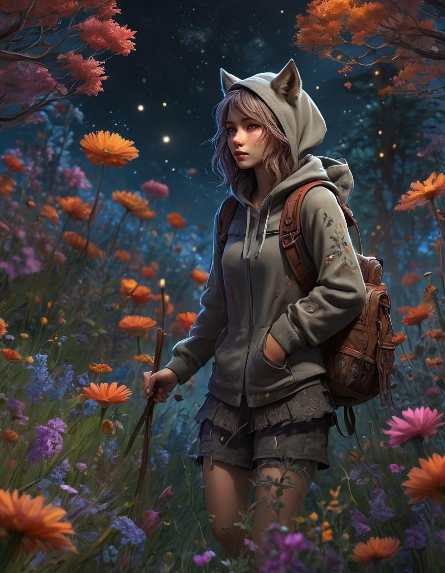 Wilderness Wolf Girl Fantasy