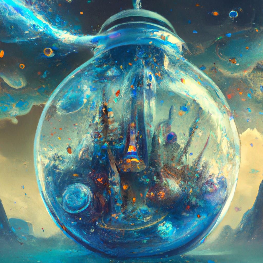 Chaos Contained in a Light Bulb  by @Time Traveller