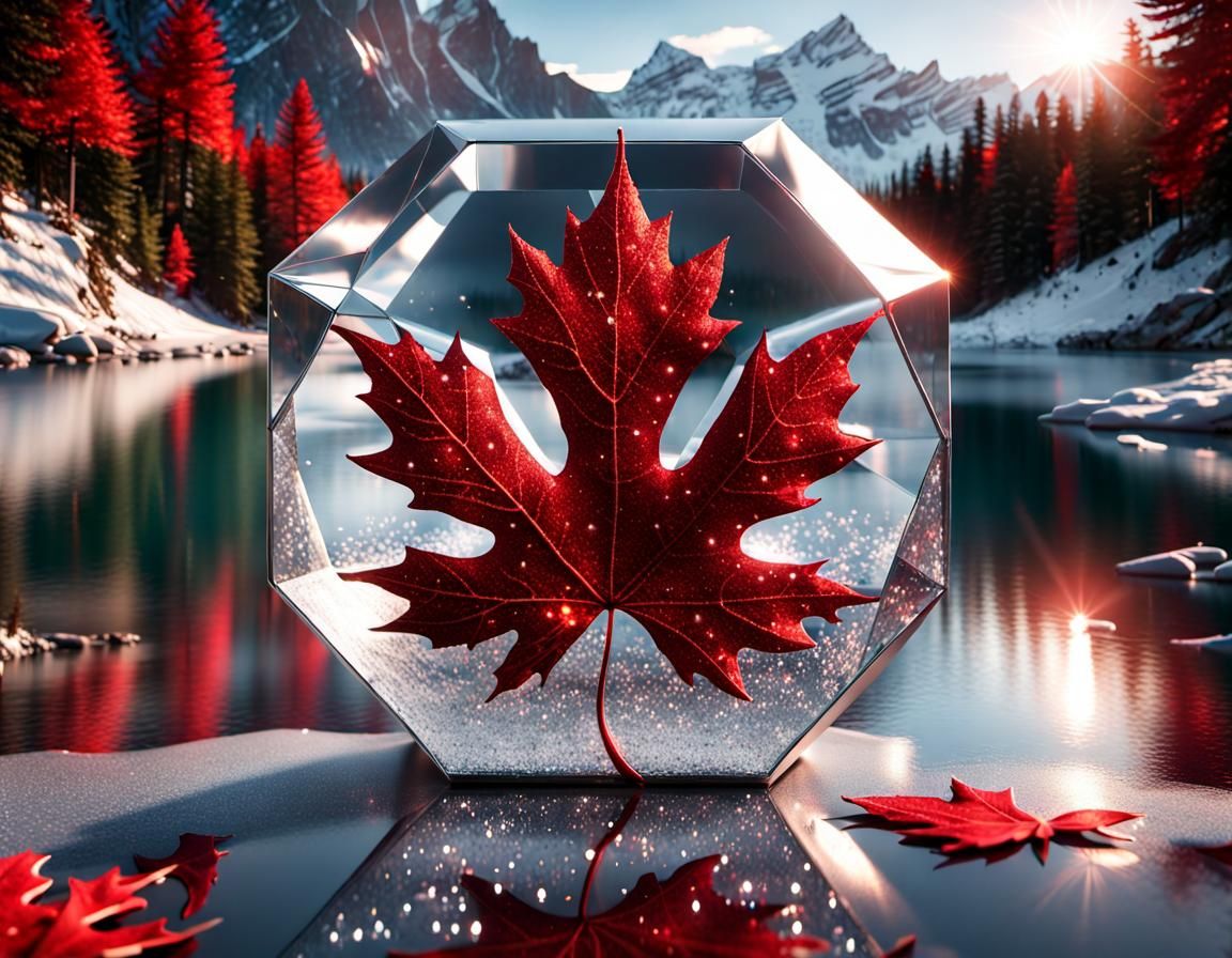 Crystal Maple Leaf/ Feuille d'érable en cristal  by @JadziaDax