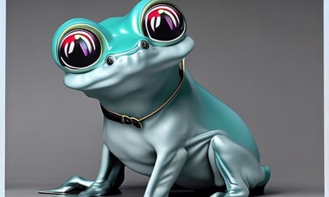 Cute frog dog