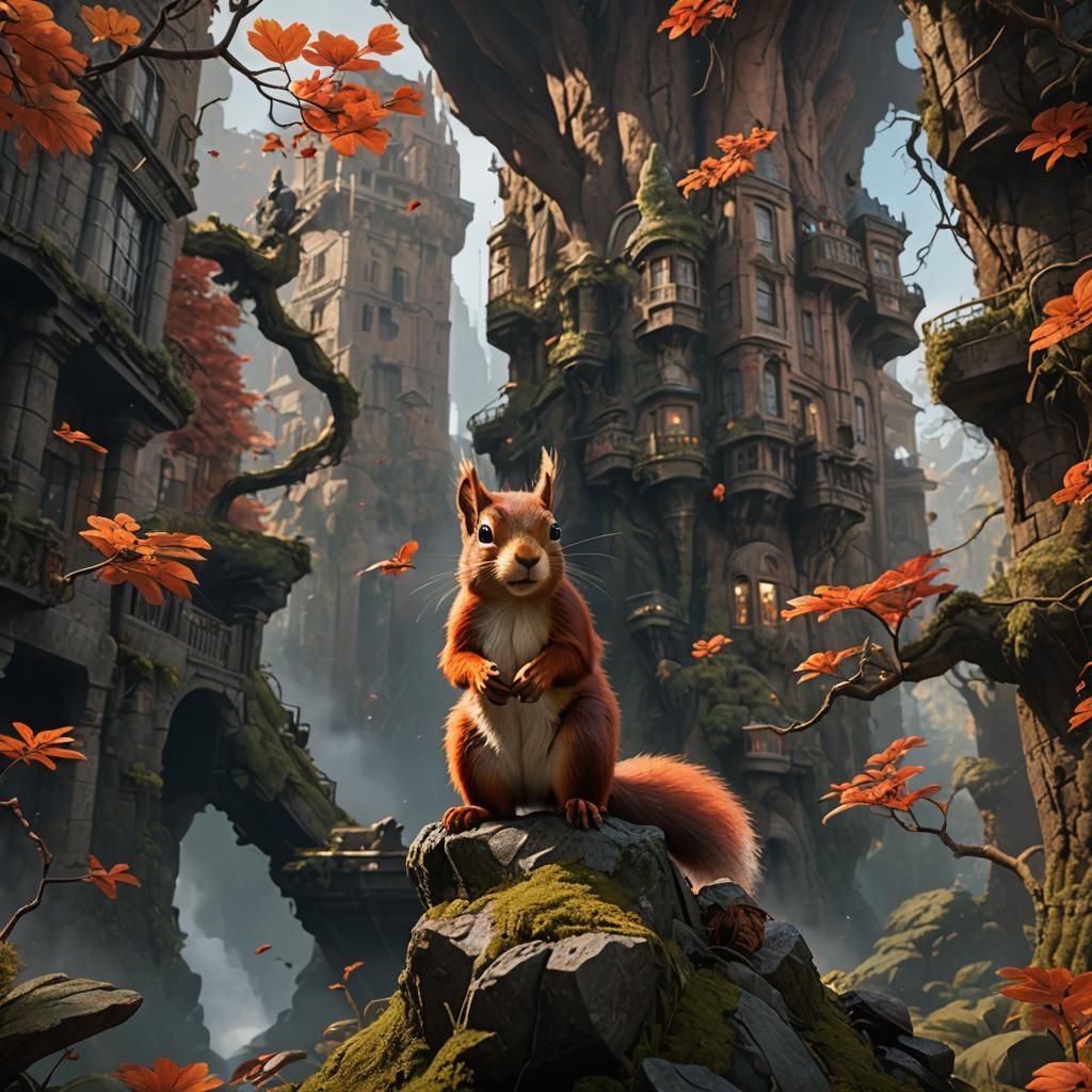 Red Squirrel, Tree City