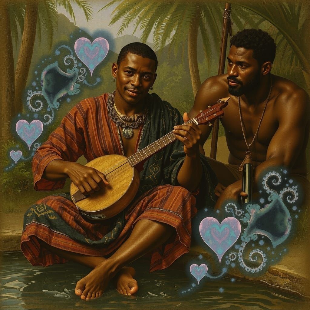 Pre-Raphaelite Prince Plays Ngoni in Oasis
