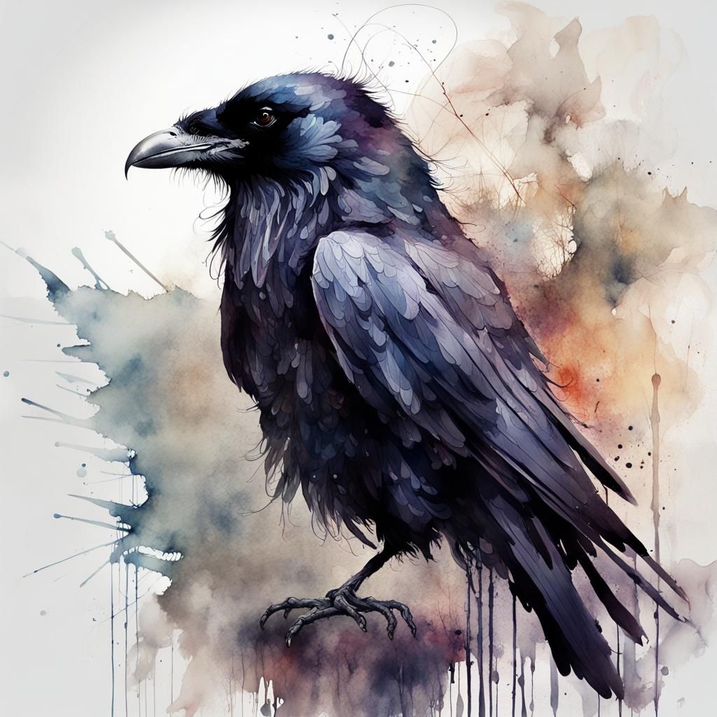 The Raven's Rich Colours - AI Generated Artwork - NightCafe Creator