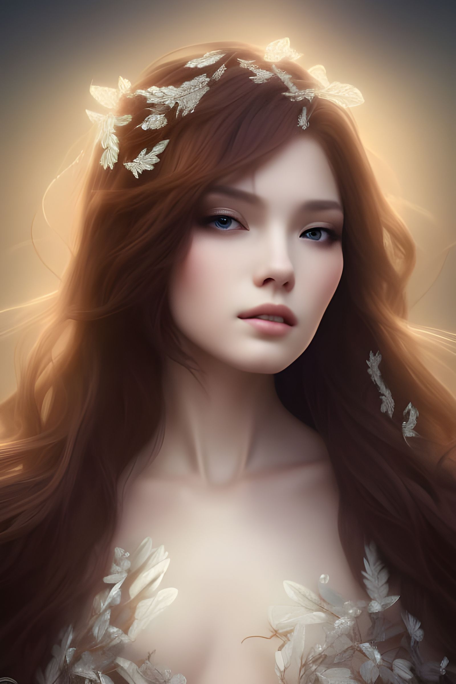 Soft Portrait Of Beautiful Elegant Duchess With Brown Hair 1 Ai Generated Artwork Nightcafe 3089