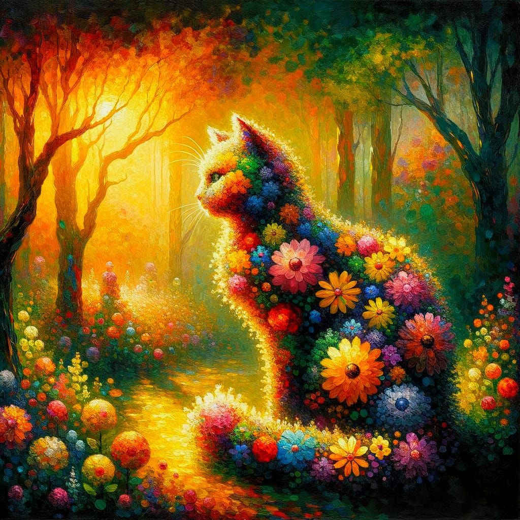 חתול הפרחים