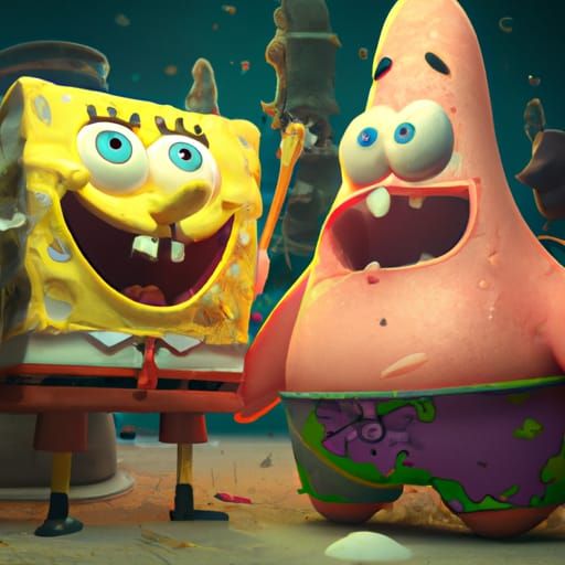 SpongeBob and Patrick - AI Generated Artwork - NightCafe Creator