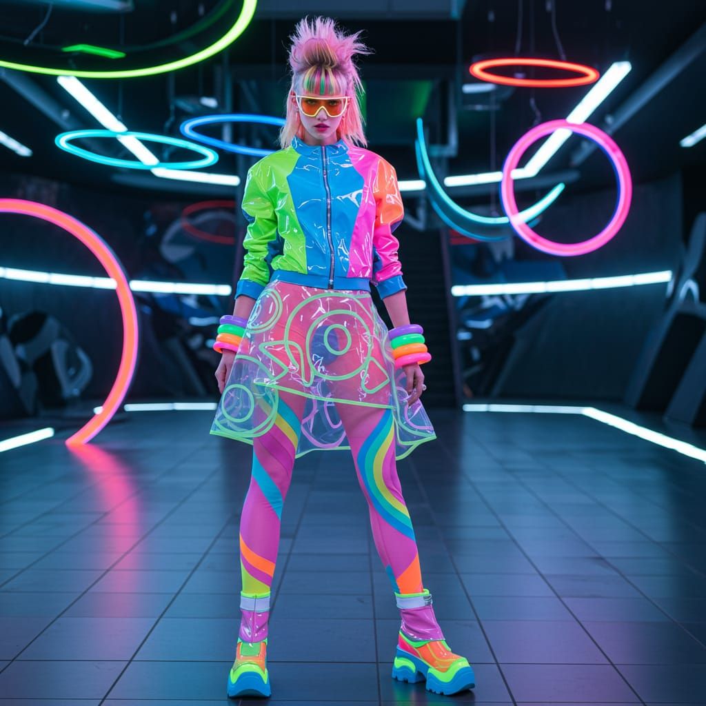 girls in frutiger\Four Colors aesthetic outfit