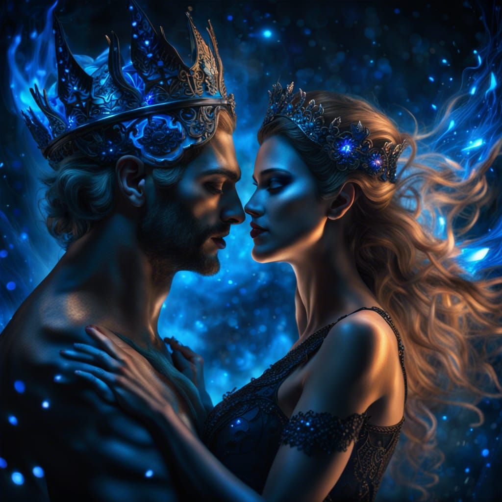 Hades and Persephone - AI Generated Artwork - NightCafe Creator