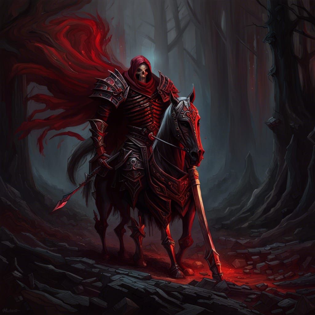 Death knight . - AI Generated Artwork - NightCafe Creator