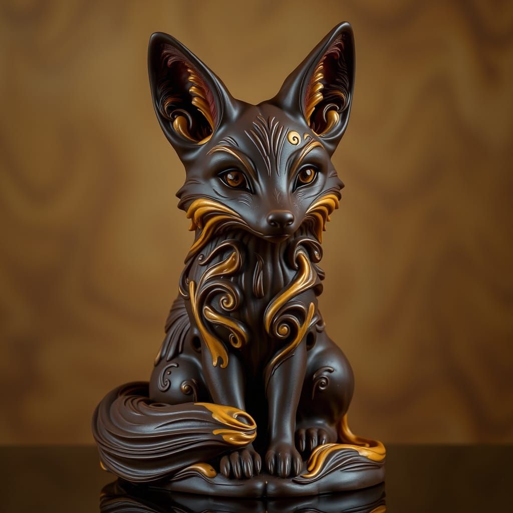 Chocolate Fox  by @Mina