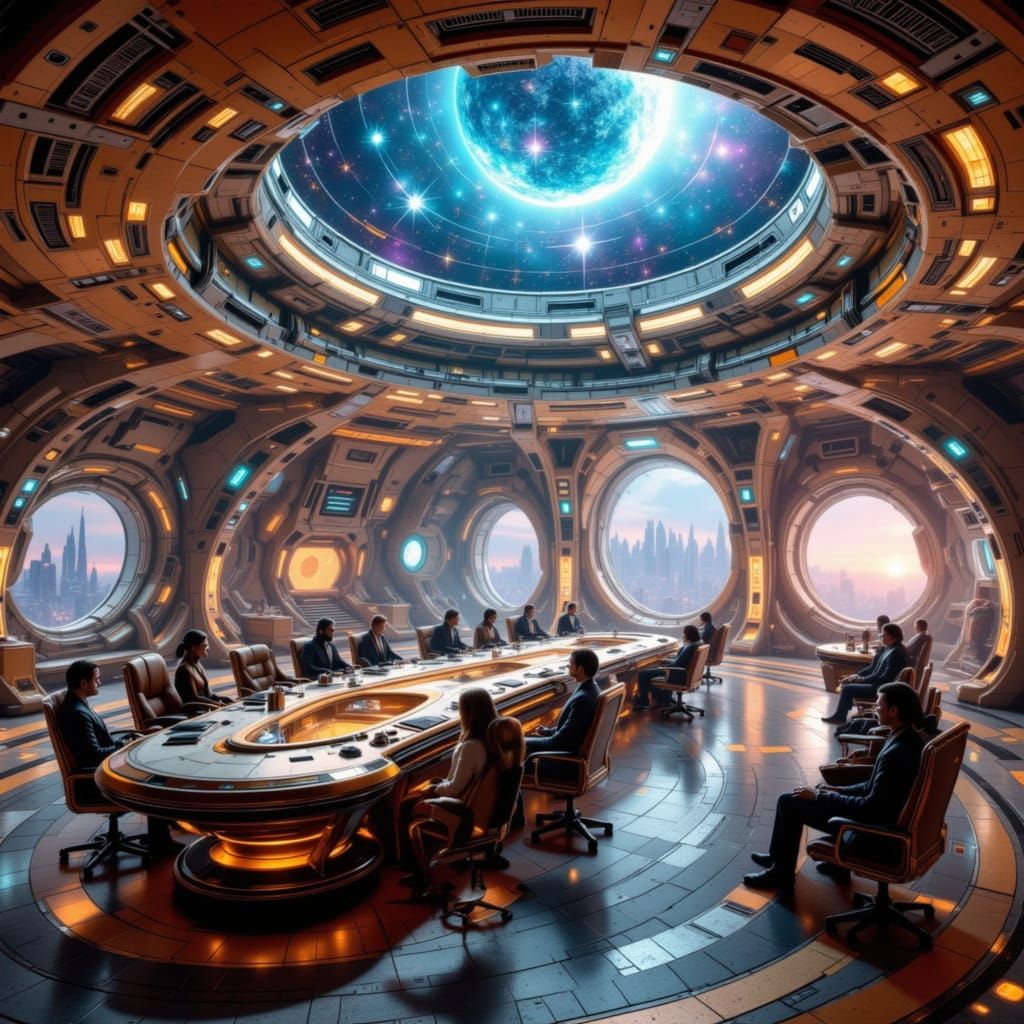 The Celestial Council  by @ChronoScribe