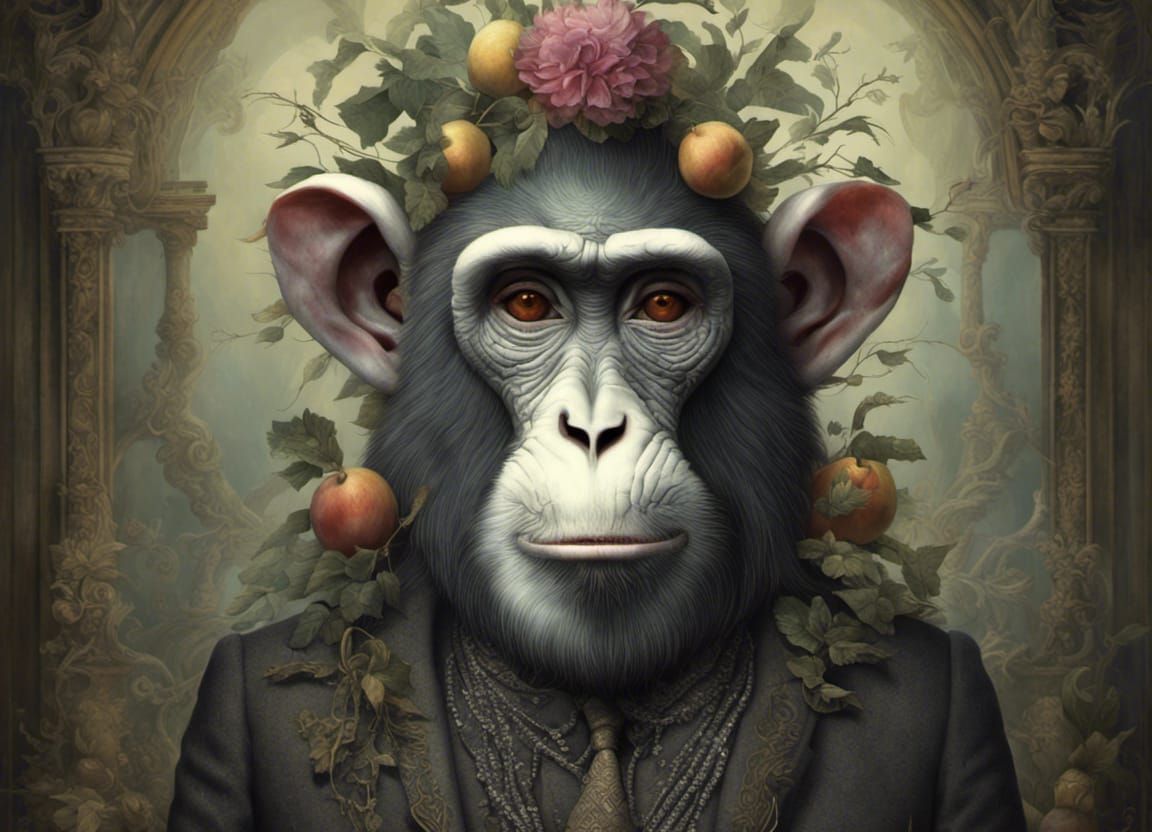 Gentleman Monkey - Ai Generated Artwork - Nightcafe Creator