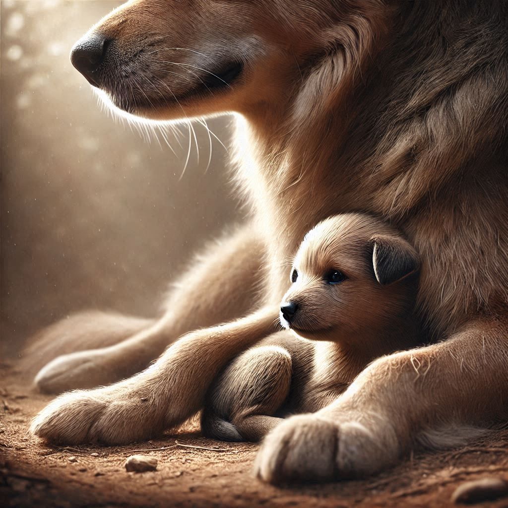 Mother and Puppy