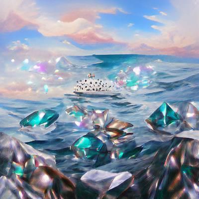 a sea full of diamonds artwork beautiful