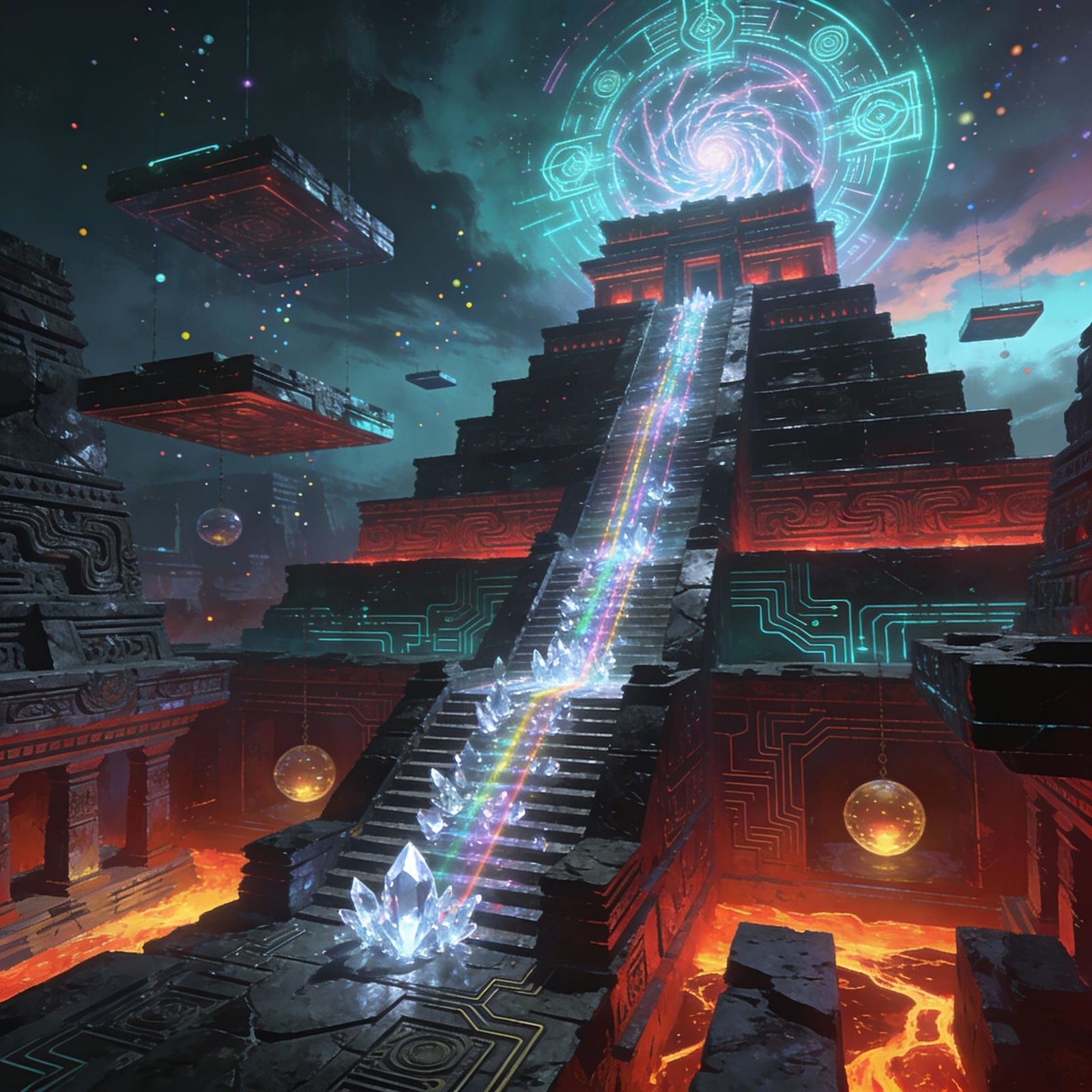 Aztec Temple   by @Alfred Stephens