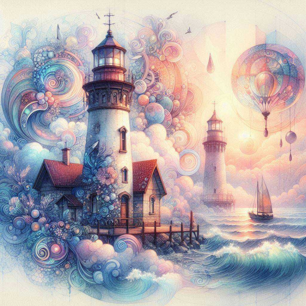 Pastel Lighthouse