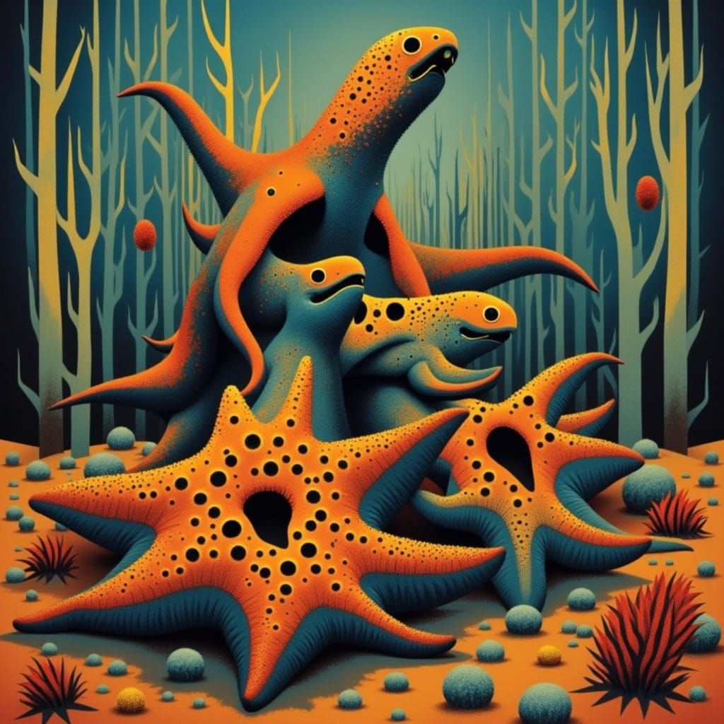 <lora:WARLOCK POP:1.0> Starfish