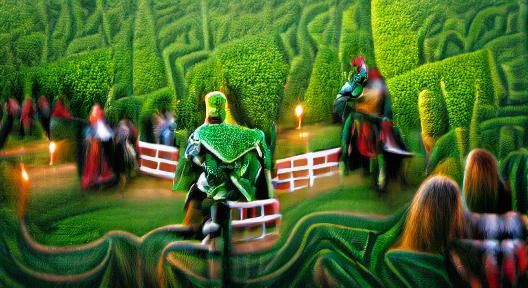 Green Knight of the Hedge Maze