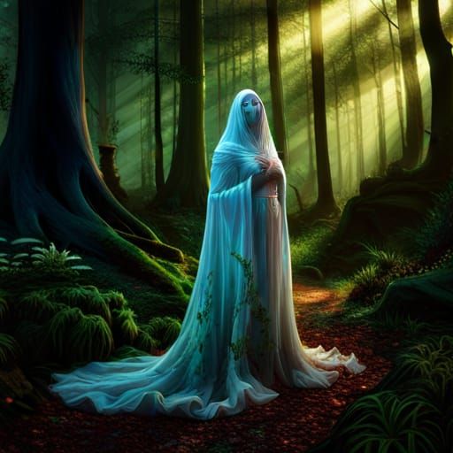Ghostly Forest Lady  by @Norman Wnuck