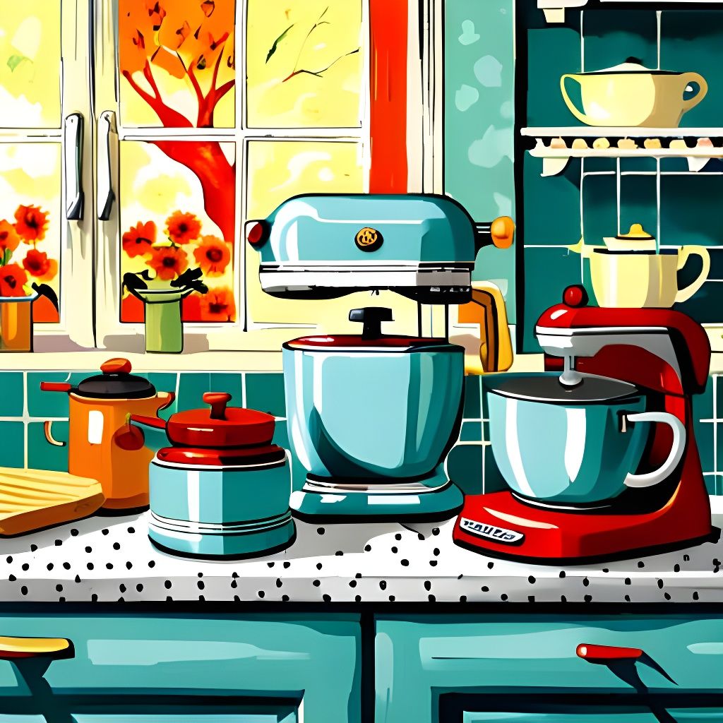 Retro Household Kitchen Items  by @Sharonjoy