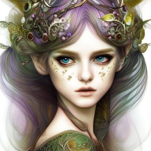 Beautiful elf woman 42-2 - AI Generated Artwork - NightCafe Creator