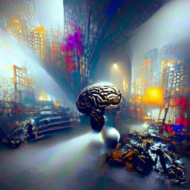 What does artificial intelligence dream of? AI Generated Artwork NightCafe Creator