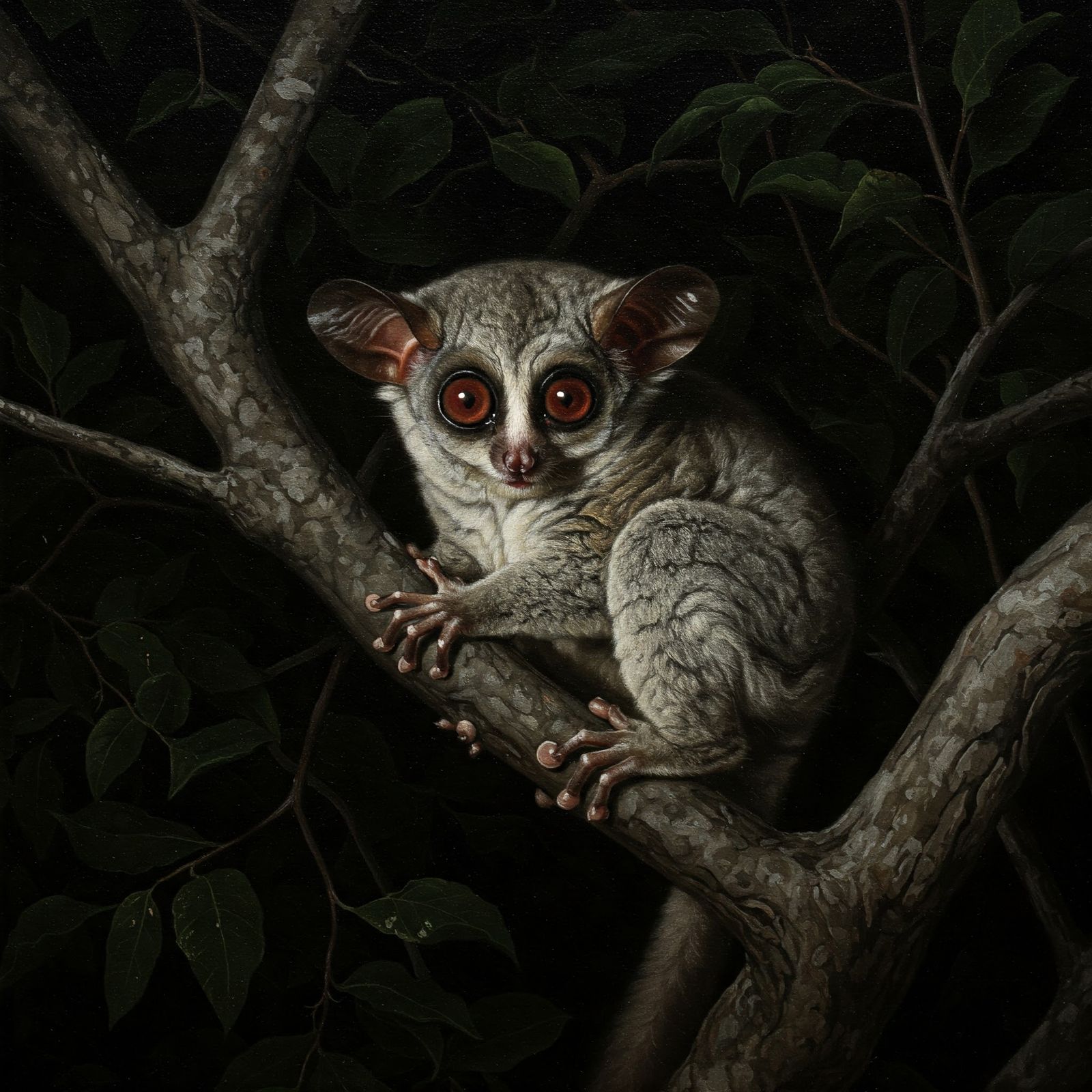 A much more realistic bushbaby, created by Gemini (Google Im...