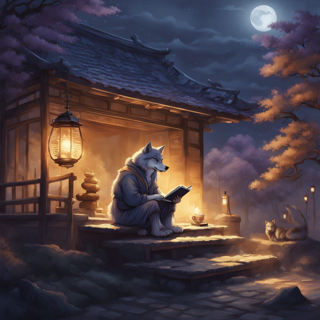 זאב יושב וקורא