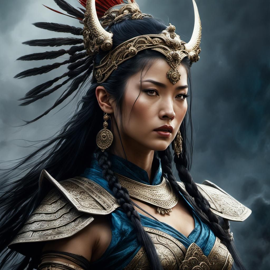 Asian Warrior Princess - AI Generated Artwork - NightCafe Creator