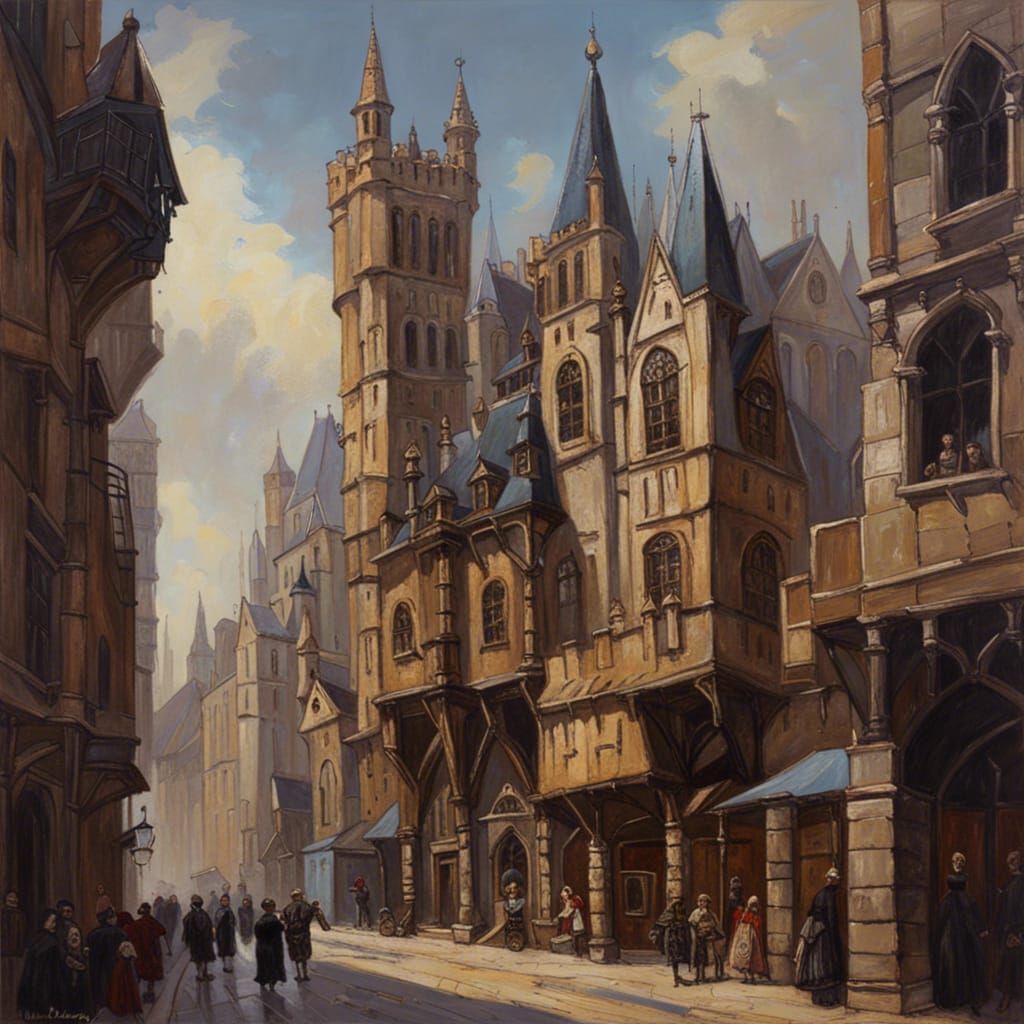 Beautiful Gothic city  by @Igor Skoglund
