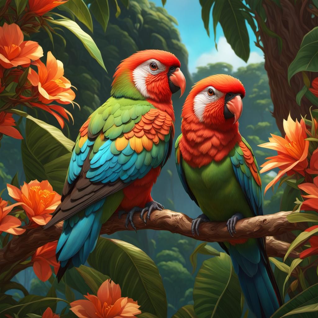 Lovebirds come in many colours, all are beautiful  by @Dave