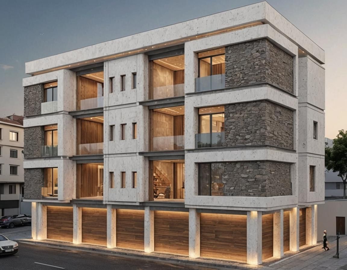 I need you to make an architectural proposal for the facade ...