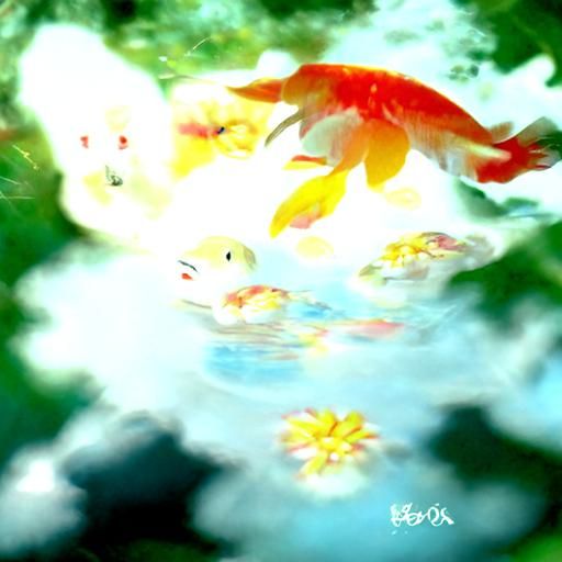 A koi pond in Japan