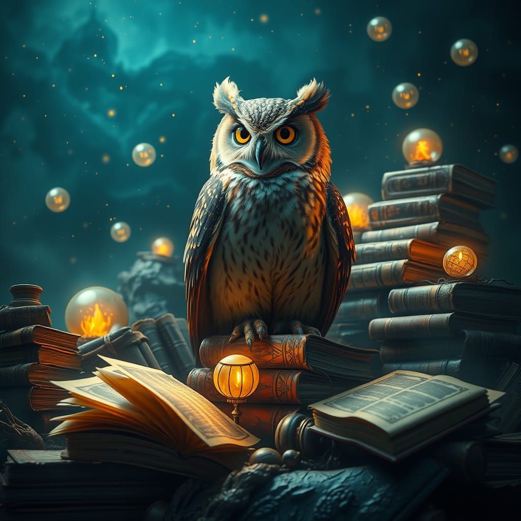 Whispering Oracle of Celestial Tomes