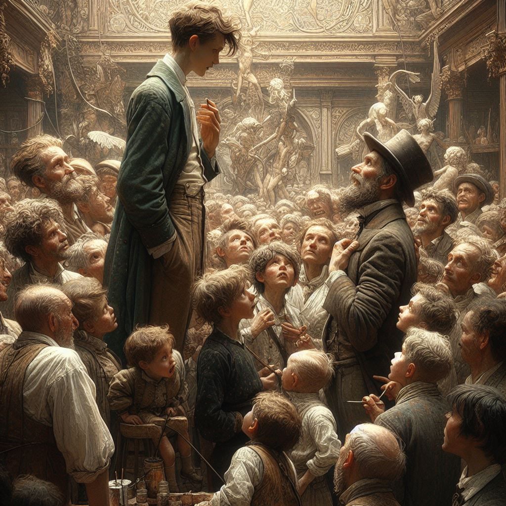 "Have you always been this tall?"
"No, I was a kid at some point."