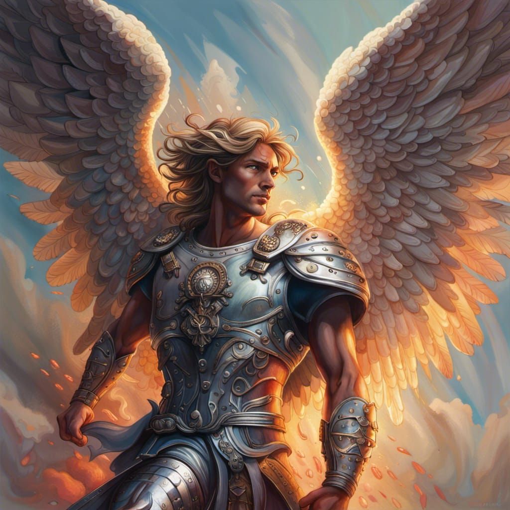 Archangel Michael to my Aid - AI Generated Artwork - NightCafe Creator