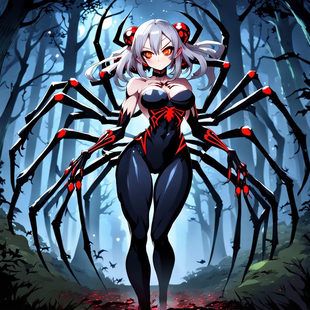 A muscle arachne girl, wi - AI Generated Artwork - NightCafe Creator