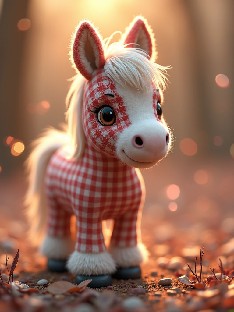 Gingham Print Pony  by @Crazy Cane Corso Lady