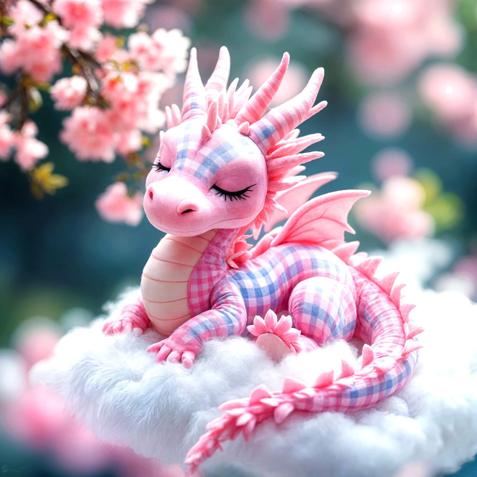 Gingham Dragon  by @Sherkhal