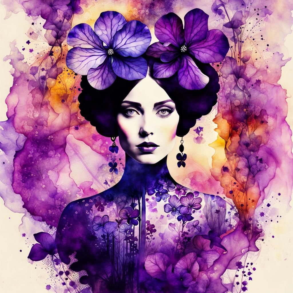 Violets - AI Generated Artwork - NightCafe Creator