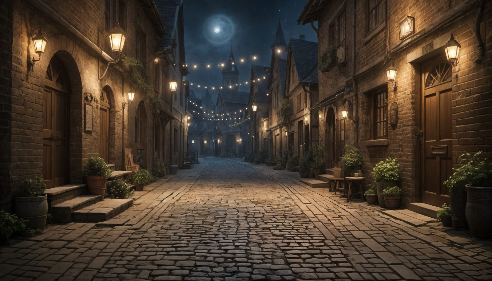 Envision a captivating medieval tavern in alleyway captured with the precision of a high-definition photograph, ...  by @zRender69