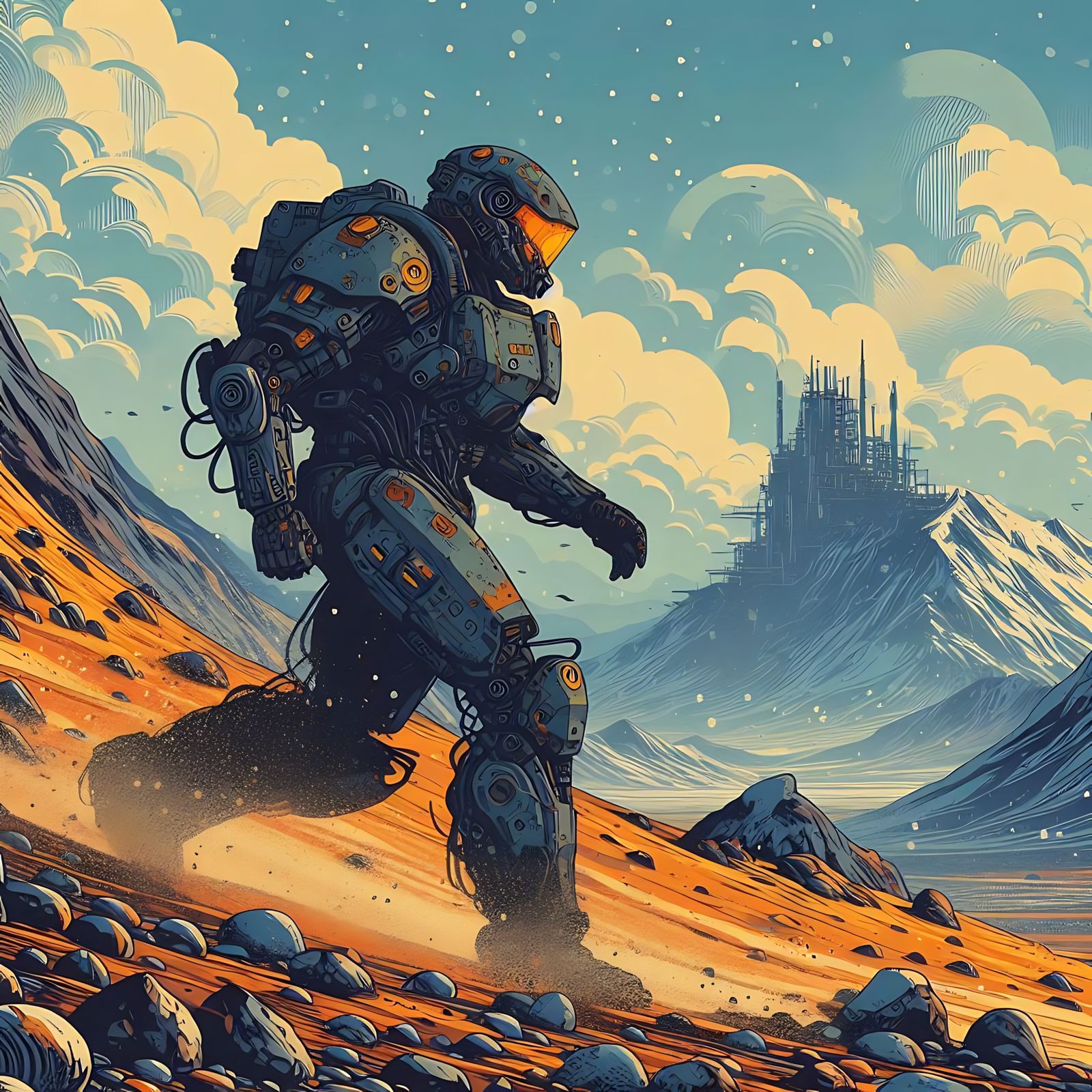 Armored cyber-colonist