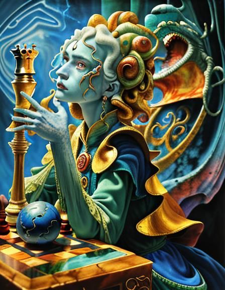 two blue jesters who lingers in the darkest mazes of GOD con...