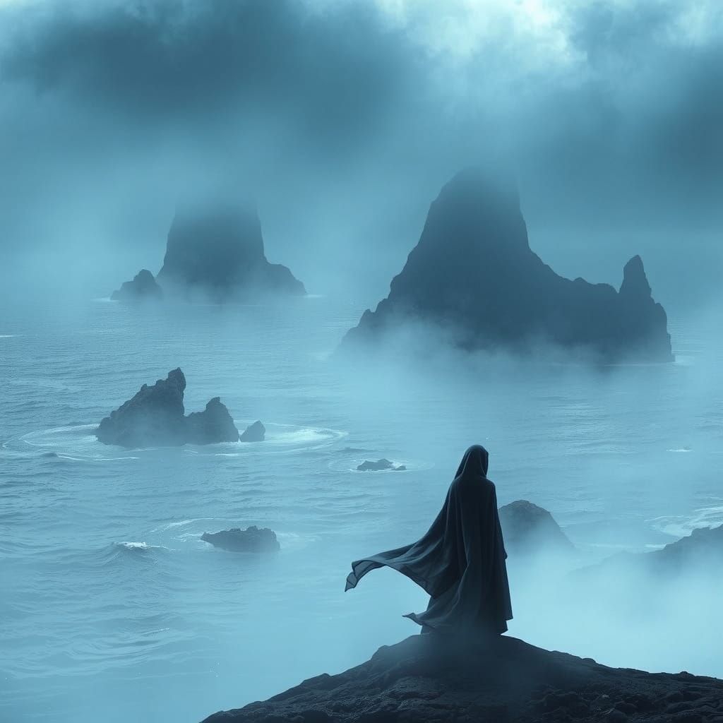 Mist woman, at sea, ilands  by @pistacchiover