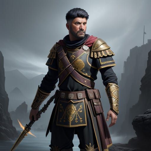 Roman soldier   by @DemonAI
