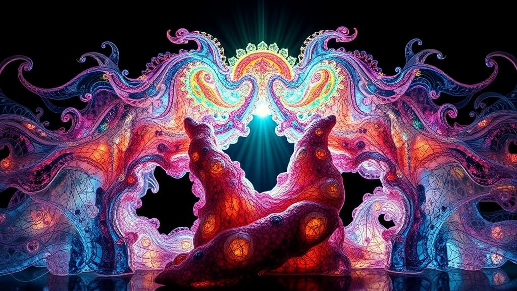 (Heavenly Light Projecting Into Your Soul A Light Sculpture ...